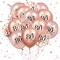 80th Birthday Balloons 18 Pcs Rose Gold Happy 80th Birthday Latex Balloons Confetti Balloons Rose Gold 80th Birthday Party Decorations for Women Men 80th Birthday Anniversary Decor Supplies 12 inch